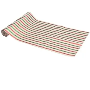 Non communiqué chemin de table tissu rayé brillant 28cmx3m beige - générique 13531