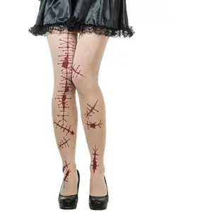 Comparateur de prix : Paire de Collants Halloween Cicatrices ensanglantées