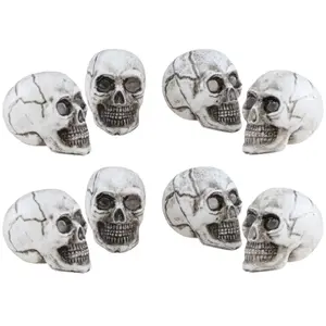 Comparateur de prix : Lot de 8 petits Cranes têtes de mort 5 x 4 cm