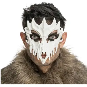 RueDeLaFete Masque Dragon Squelette blanc pas cher