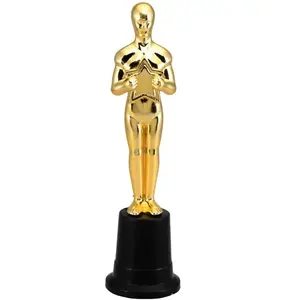 CHAKS Statuette Trophée récompense Star en plastique doré 22cm C-13776 pas cher