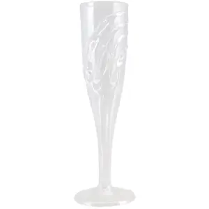 RueDeLaFete FLÛTE CHAMPAGNE MAIN SQUELETTE 20CM TRANSPARENT pas cher