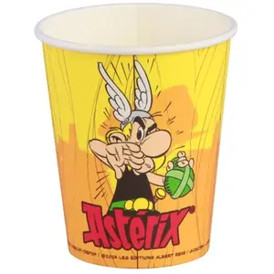 Comparateur de prix : 8 GOBELETS CARTON ASTÉRIX POTION 25CL JAUNE