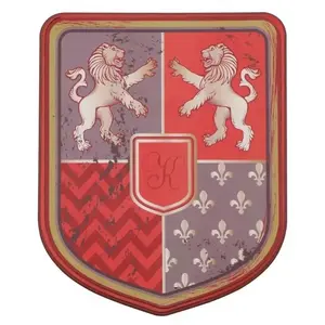 Comparateur de prix : BOUCLIER chevalier lion rouge en mousse 28,5 x 35 cm