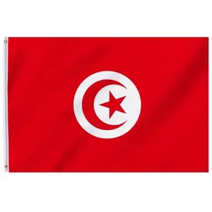RueDeLaFete Drapeau Tunisie 90 x 150 cm pas cher