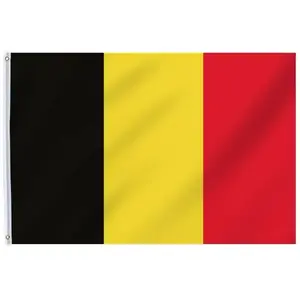 RueDeLaFete Drapeau Belgique 90 x 150 cm pas cher