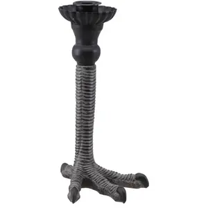 RueDeLaFete CHANDELIER PATTE CORBEAU RÉSINE 10X12X19.5CM NOIR pas cher