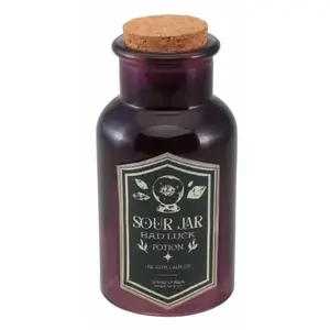 Chaks flacon verre potion malchance 6.5x13.5cm violet - générique 13681 pas cher