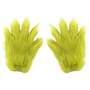 Comparateur de prix : gants grinch croque-mitaine poilu vert adulte - générique 13857