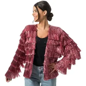 Comparateur de prix : Chaks Lametta Jacke Veste, Rose, M Femme