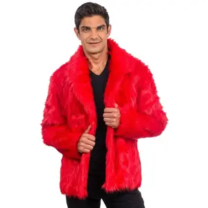 Comparateur de prix : Chaks Manteau en fausse fourrure, Rouge taille S