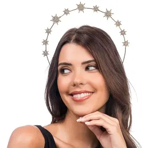 Comparateur de prix : Serre-tête double avec couronne d'étoiles Or
