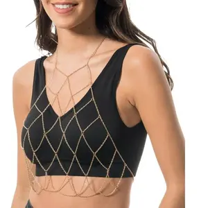 Comparateur de prix : bijou de corps chaînettes losange or dos nu femme - générique 14084