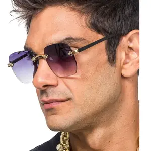 Chaks 14073-10 Lunettes sans monture verres fumés Noir pas cher