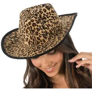 Comparateur de prix : chapeau de cowboy pelage léopard adulte - générique 14065