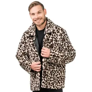 RueDeLaFete Veste imprimée Léopard Homme taille XXL pas cher