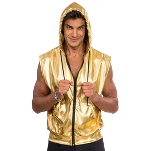 Comparateur de prix : Veste sans manche à capuche, Or M