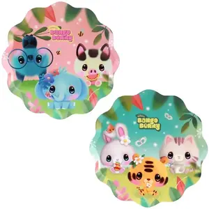 Comparateur de prix : Paquet de 8 Assiettes carton 23cm assorties BangoBerry ©