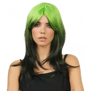 Comparateur de prix : Perruque Billie, Noir et Vert
