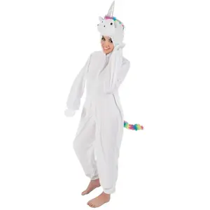 Comparateur de prix : Déguisement peluche Licorne blanche 164 cm, adulte