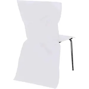 Chaks 1108-00, Paquet de 24 Housses de chaise, blanc éco pas cher