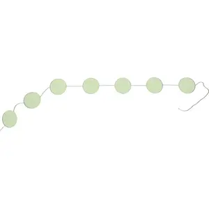 RueDeLaFete Guirlande Confettis 5cm, longueur 4m Vert pastel pas cher