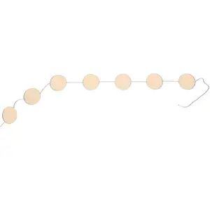 RueDeLaFete Guirlande Confettis 5cm, longueur 4m Saumon pas cher