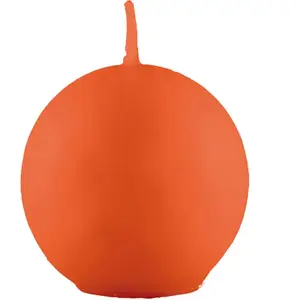 RueDeLaFete Bougie Boule 6cm diam, Orange pas cher