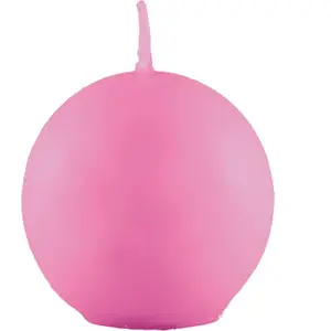 RueDeLaFete Bougie Boule 6cm diam, Rose pale pas cher