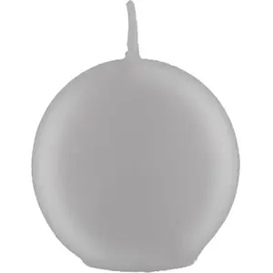 RueDeLaFete Bougie Boule 6cm diam, métal Argent pas cher