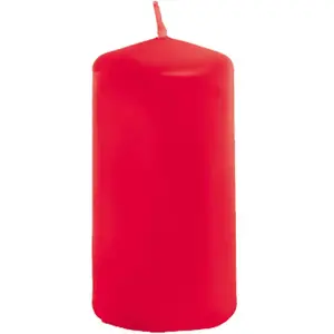 Chaks 80292-02, Petite bougie cylindrique 6cm, Rouge pas cher