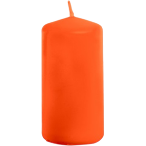 Chaks 80292-17, Petite bougie cylindrique 6cm, Orange pas cher