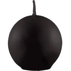 RueDeLaFete Bougie Boule 6cm diam, en Noir pas cher