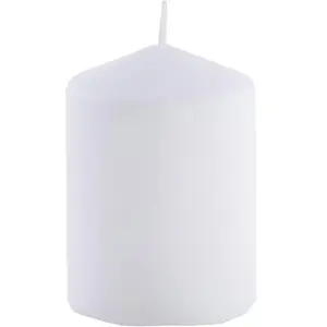 CHAKS 1 Bougie cylindrique blanche 6 x 10 cm REF/80291 pas cher