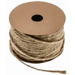 RueDeLaFete Corde fine naturelle 20 mètres x 1,5 mm, Naturel pas cher