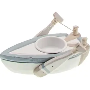 RueDeLaFete Bougeoir chauffe-plat BARQUE 14cm pas cher
