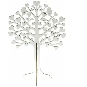 RueDeLaFete Chaks 80114, Arbre à Voeux en Bois, Blanc 30cm pas cher