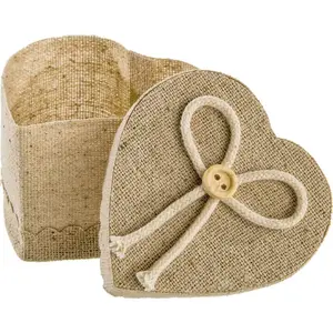 Chaks 80300, Set de 4 Contenants lin Coeur 6cm pas cher