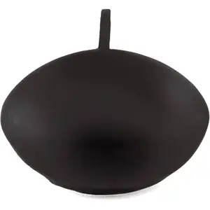 RueDeLaFete Set de 6 bougies FLOTTANTES, en Noir pas cher