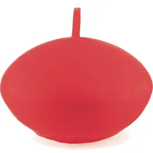RueDeLaFete Set de 6 bougies FLOTTANTES, Rouge pas cher