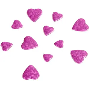 RueDeLaFete Sachet de 50g de Coeurs 3D, Fuchsia pas cher
