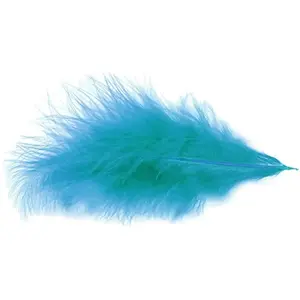 Comparateur de prix : Sachet 10g de 100 plumes 5-10cm, Turquoise
