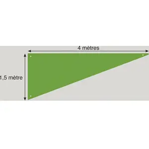 RueDeLaFete Tenture de plafond Triangle, Vert pas cher