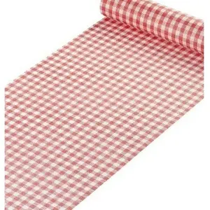 APTAFÊTES Discount Mariage - Chemin de table elegance vichy rouge pas cher