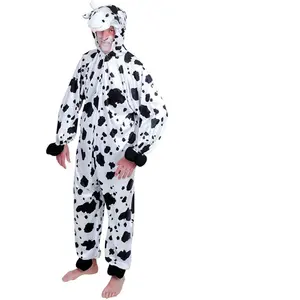 RueDeLaFete Déguisement peluche éco Vache 180cm, adulte pas cher