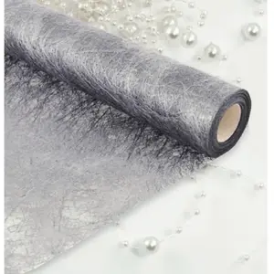 RueDeLaFete Rouleau déco Brillance 60cm x 10m, Argent pas cher