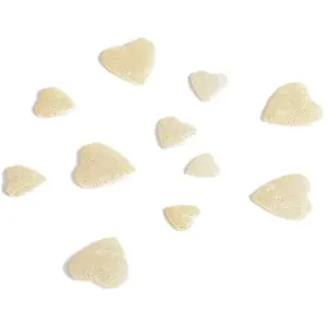 RueDeLaFete Sachet de 50g de Coeurs 3D, ivoire pas cher