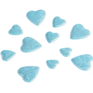 RueDeLaFete Sachet de 50g de Coeurs 3D, Turquoise pas cher