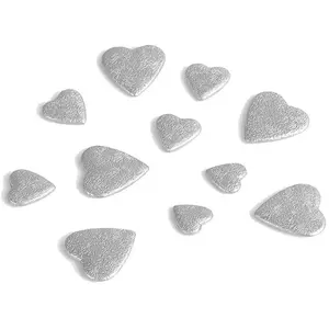 RueDeLaFete Sachet de 50g de Coeurs 3D, Argent pas cher