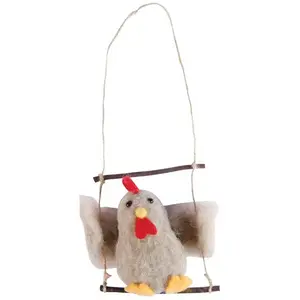 Comparateur de prix : Poule sur balançoire déco 10cm